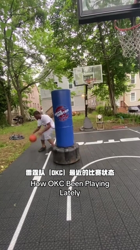 国外博主恶搞😂 眼里西决的雷霆队 ！